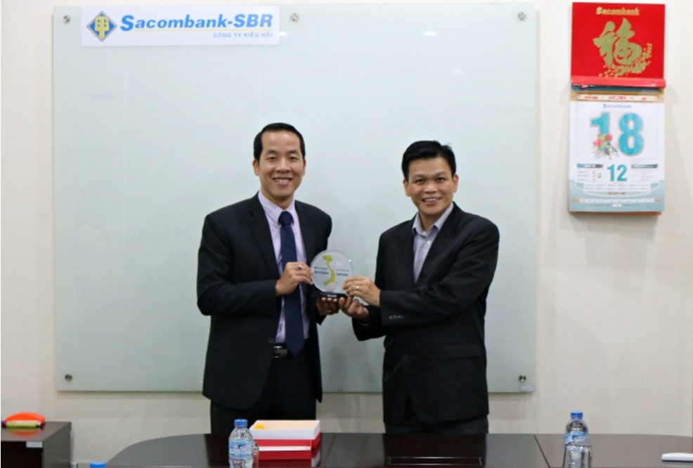 Sacombank SBR  tiếp Đoàn Đối tác Ria Financial Services thăm và làm việc tại Công ty